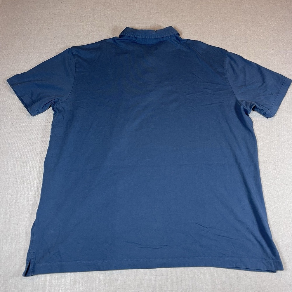Patagonia Polo Shirt Men 2XL Short Sleeve Fish Logo Organic Cotton - Picture 5 of 7